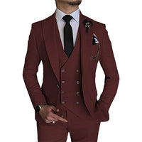 Men's Fashionable Casual Business Three-Piece Suit