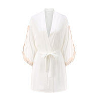 Women's Spring And Autumn Ice Silk Lace Suspender Nightdress