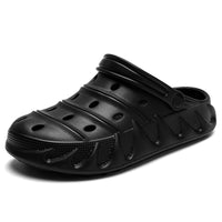 Couple Sandals And Slippers Baotou Hollow, Breathable, Lightweight Casual Two-wear Beach Shoes Hole Shoes