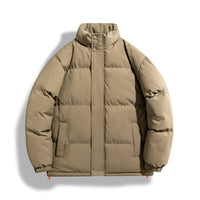 Solid-color Womens Windproof And Warm Jacket