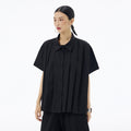 Loose Short-sleeved Lapel Shirt Women's Summer New Simple Top