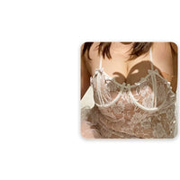 Large Size Transparent Nightdress Temptation Lace Perspective Suit