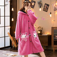 Angry Little Coral Fleece Pajamas Women