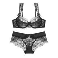 Ultra-thin breathable sponge-free bra set