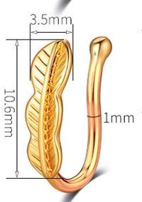 Non-perforated U Nose Clip