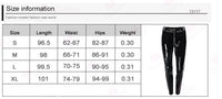 PU glossy leather pants casual leggings zipper leather pants