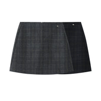 Korean Retro Plaid Women's Autumn High-waist Design Skirt