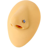 Unisex Stainless Steel Inlay Zircon Puncture Nose Ring