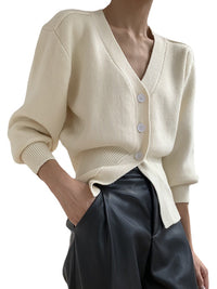 V-neck Sweater Coat Women's Loose Cardigan