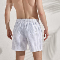 Beach Pants Men's Quick-drying Soakable Loose Plus Size With Lining White