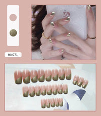 Nail Art Finished Fake Nail Scrub Nail Patch Wearable