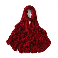 56 Colors Solid Color Modal Scarf Small Size Monochrome Jersey Veil Mercerized Cotton Scarf
