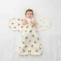Baby Sleeping Bag Vest Cotton Gauze 4 Layers Bellyband Anti-startle Gro-bag