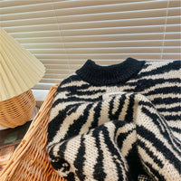 Children's Knitting Shirt Western Zebra Sweater