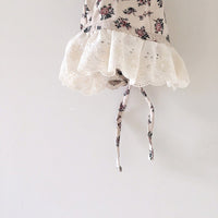 Hollow flying sleeves sleeves ass one-piece romper hat