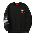Fashion Embroidered Sweater Deer Round Neck Cotton Jacket Shirt