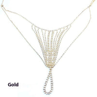 Ornament Rhinestone T-back Female Body
