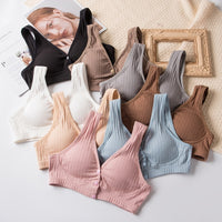 Nursing Bra For Pregnant Women Made Of Pure Cotton With A Push-up Design To Prevent Sagging