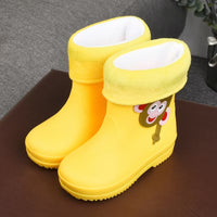 Removable Cartoon Giraffe Rain Shoes Boys And Girls Animal Pattern Rain Boots