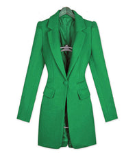 Autumn And Winter European And American Mid-length Slim-fit British Lunzi Woolen Coat Woolen Coat
