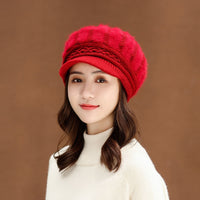 Rabbit wool knitted hat