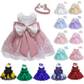 Puff skirt lace dress