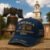 250th Anniversary Baseball Cap Embroidered Sun Hat