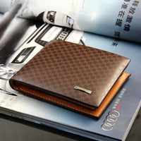 Men's Wallet Multi-Card Slot Creative Plaid Card Case