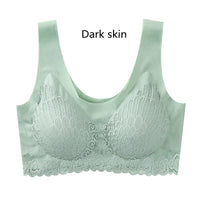 Latex Underwear Women's Seamless Lace Sleep Bra
