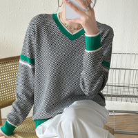 Autumn And Winter Lazy Style Sweater Women's Fashionable Retro Casual Long-sleeved Sweater With Pullover