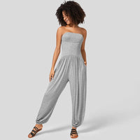 Summer Solid-color Casual Jumpsuit