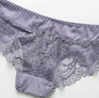 women's sexy floral lace underwear low-rise