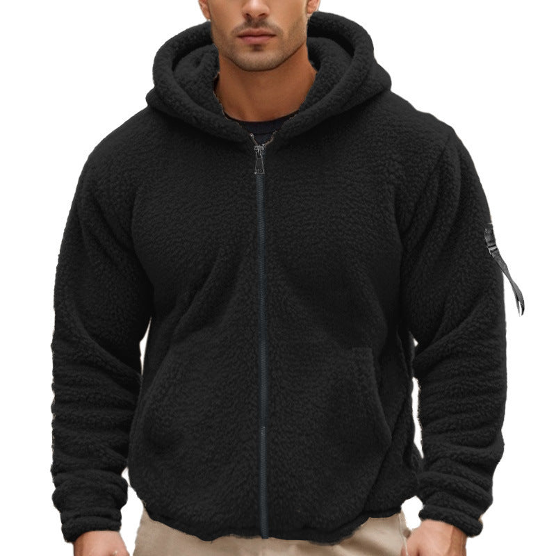 American Men's Double-sided Bejirog Loose Hooded Zipper Jacket