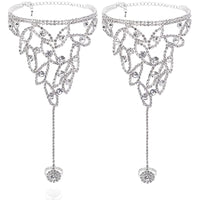 Simple Leaf Full Diamond Ankletwomen's