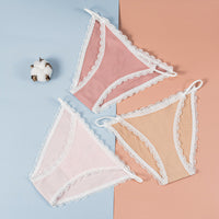 Lace Temptation Sexy Low Waist Thin Strap Girly Panties