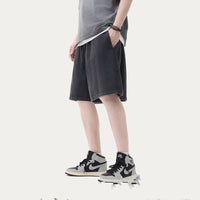 High Street Casual Pants Washed Men's Shorts