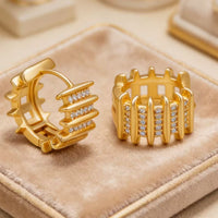 New Stylish Micro-pave Zircon Earrings