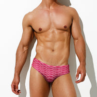 Printed Triangle Swimsuit Seaside Beach Hot Spring Swimming Trunks