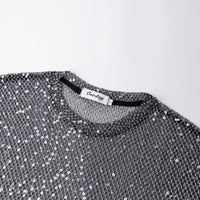 Western Style See-through Mesh Short-sleeved T-shirt For Boys