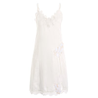 Simulated silk lace nightdress