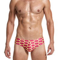 Men's Fashion Breathable Low Waist Printed Body Shaper Boxer Briefs
