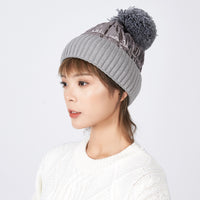 All-match thick woolen hat, ladies warm hat, knitted hat