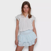 New Skirt Casual Smocking Cake Stripe Printing