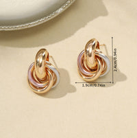 Textured Double-layer Metal Wrap Earrings