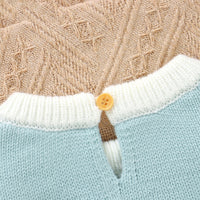 Infant Bunny Jacquard Triangle Rompers Romper