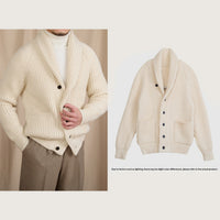 Casual  Warm  And Stylish Mens Commuter Sweater Cardigan