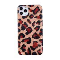 Compatible with Apple, Shockproof Silicone Soft Case for IPhone 11 Pro Xs Max X Xr 7 Plus 8 6S 6 SE 12 Mini Fruits Marble Leopard Bumper Cover