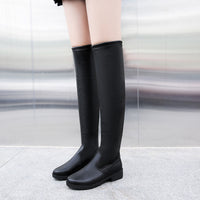 Over-the-knee Boots Women's Low-heeled High-top Elastic Boots