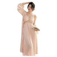Strap-style Princess-style Pajamas Long Loungewear Dress
