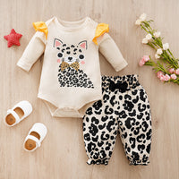 Children's One-year-old Baby And Infant Overalls Clothes Children's Spring Two-piece Suit